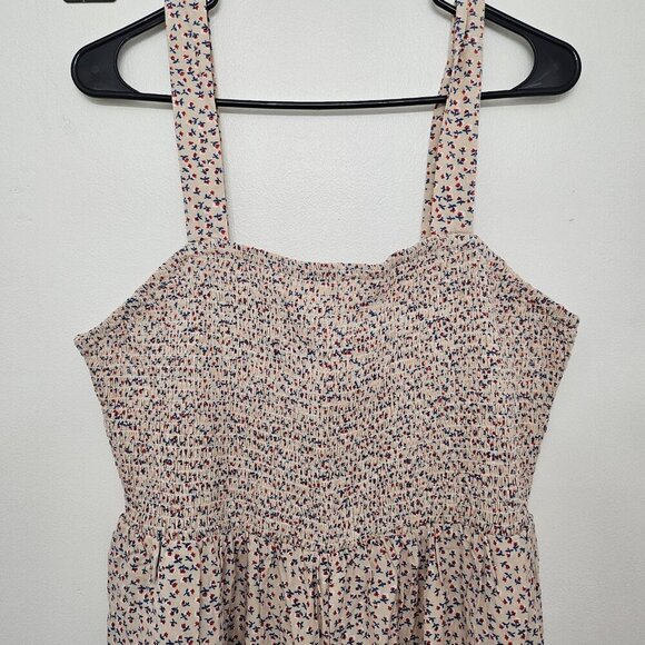 NWT Dokotoo Mauve & Floral Smocked Wide Leg Jumpsuit Size 2XL - Picture 2 of 9